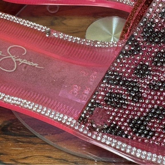 Jessica Simpson Kassime Embellished Jelly Slide Sandals - Picture 7 of 13